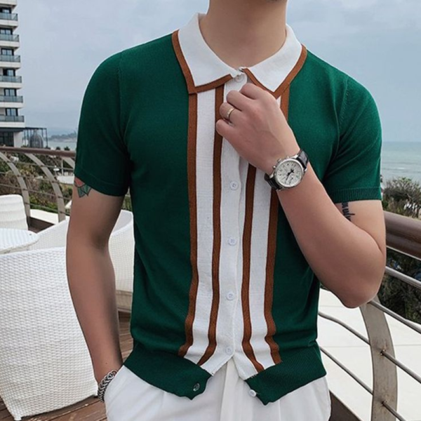 Men Solid Round Neck Polyester Green T-Shirt