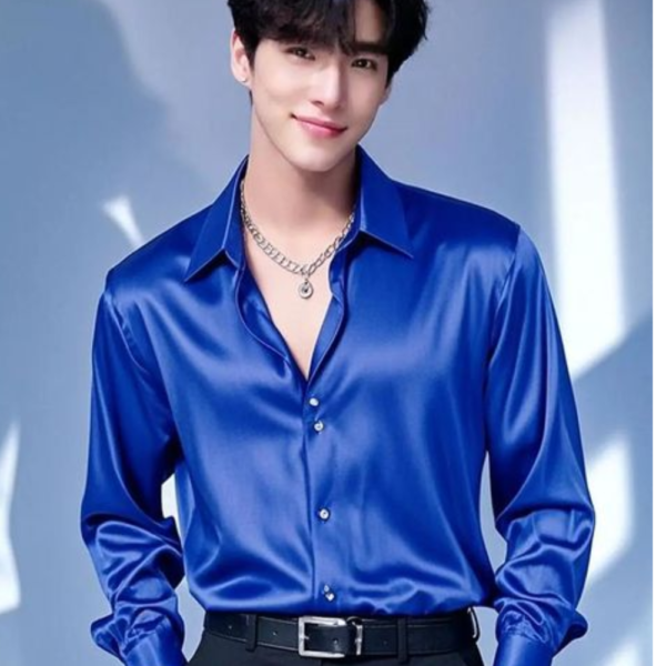 Powerlook Men Spread Collar Textured Relaxed Fit Casual Shirt
