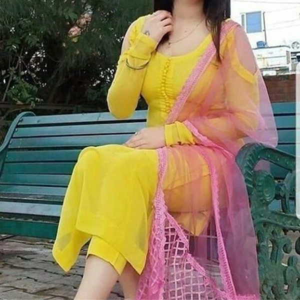 Women's yellow  Floral Embroidered Cotton Suits & Dress Materials